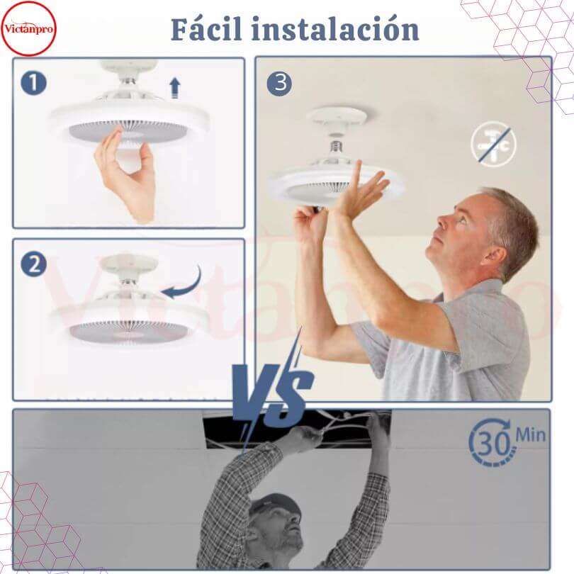 Ventilador Inteligente con Luz 3 en 1 Pro - ¡Transforma tu Espacio con Estilo, Frescura y Comodidad! 🌬️💡