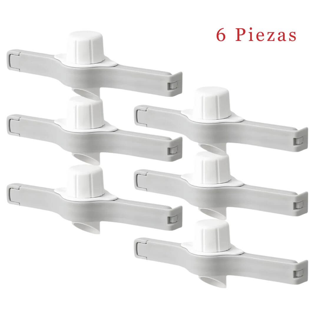 Clip Sellador Reutilizable con Tapa Vertedora📎  Conservá tus Alimentos Frescos y Secos