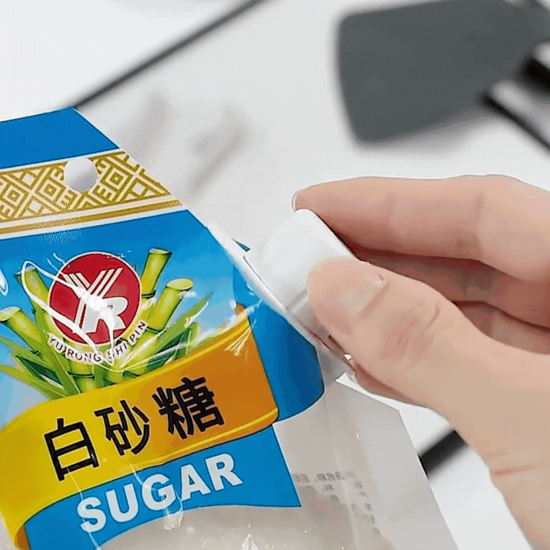 Clip Sellador Reutilizable con Tapa Vertedora📎  Conservá tus Alimentos Frescos y Secos