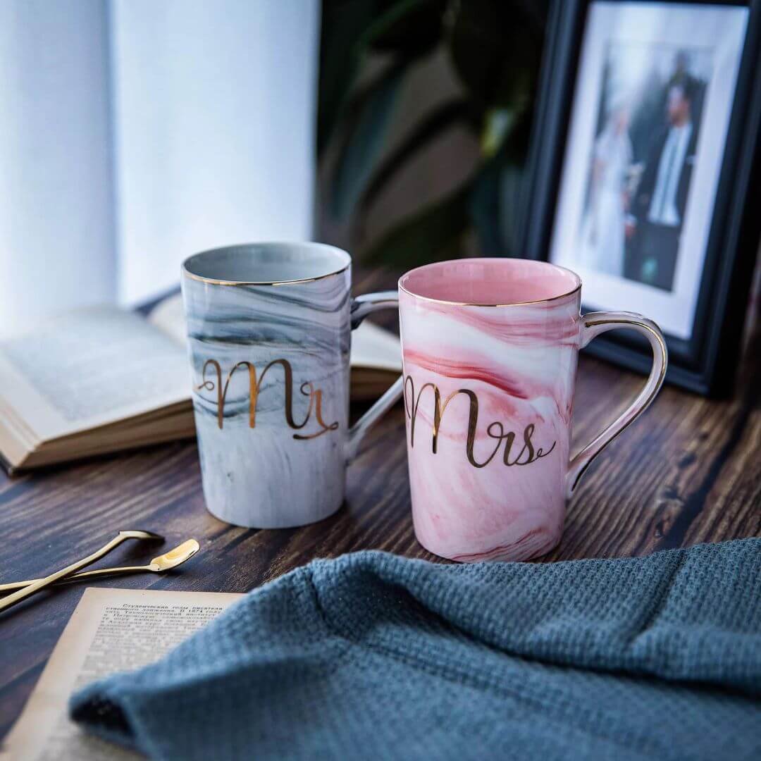 Set de Tazas Mr & Mrs -Amor Eterno