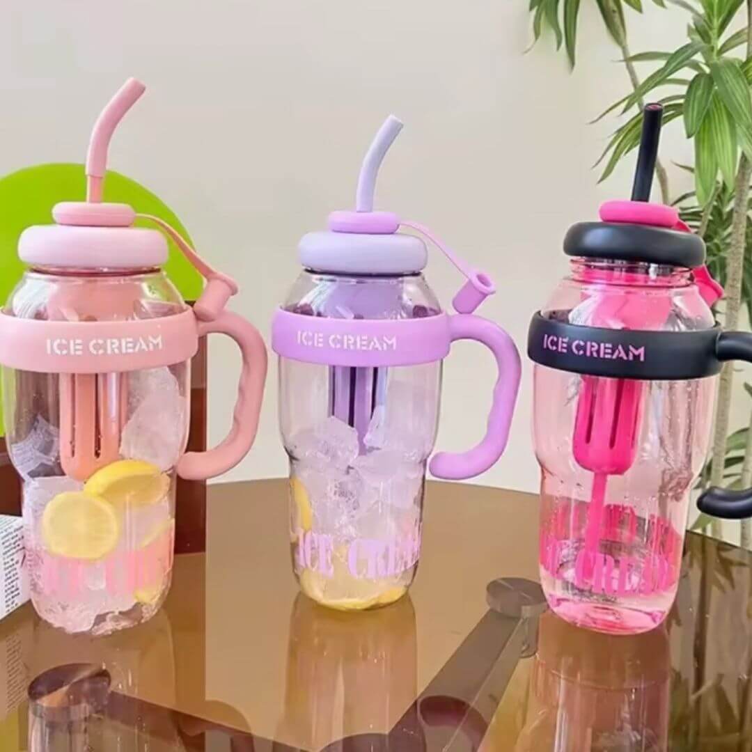 Botella Detox 1400ml con Filtro y Sorbito – Aguas Saborizadas al Instante