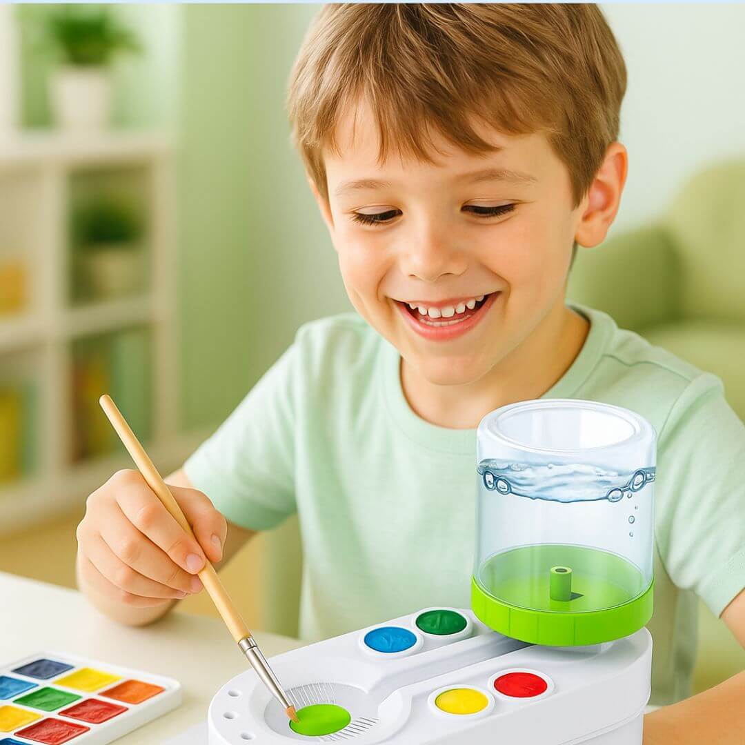 ArtClean Pro – Limpiador de Pinceles y Base para Pinturas 👩‍🎨 Ideal para Pequeños y Grandes Artistas