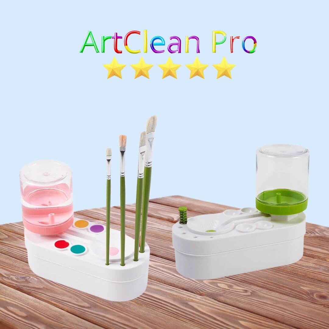 ArtClean Pro – Limpiador de Pinceles y Base para Pinturas 👩‍🎨 Ideal para Pequeños y Grandes Artistas