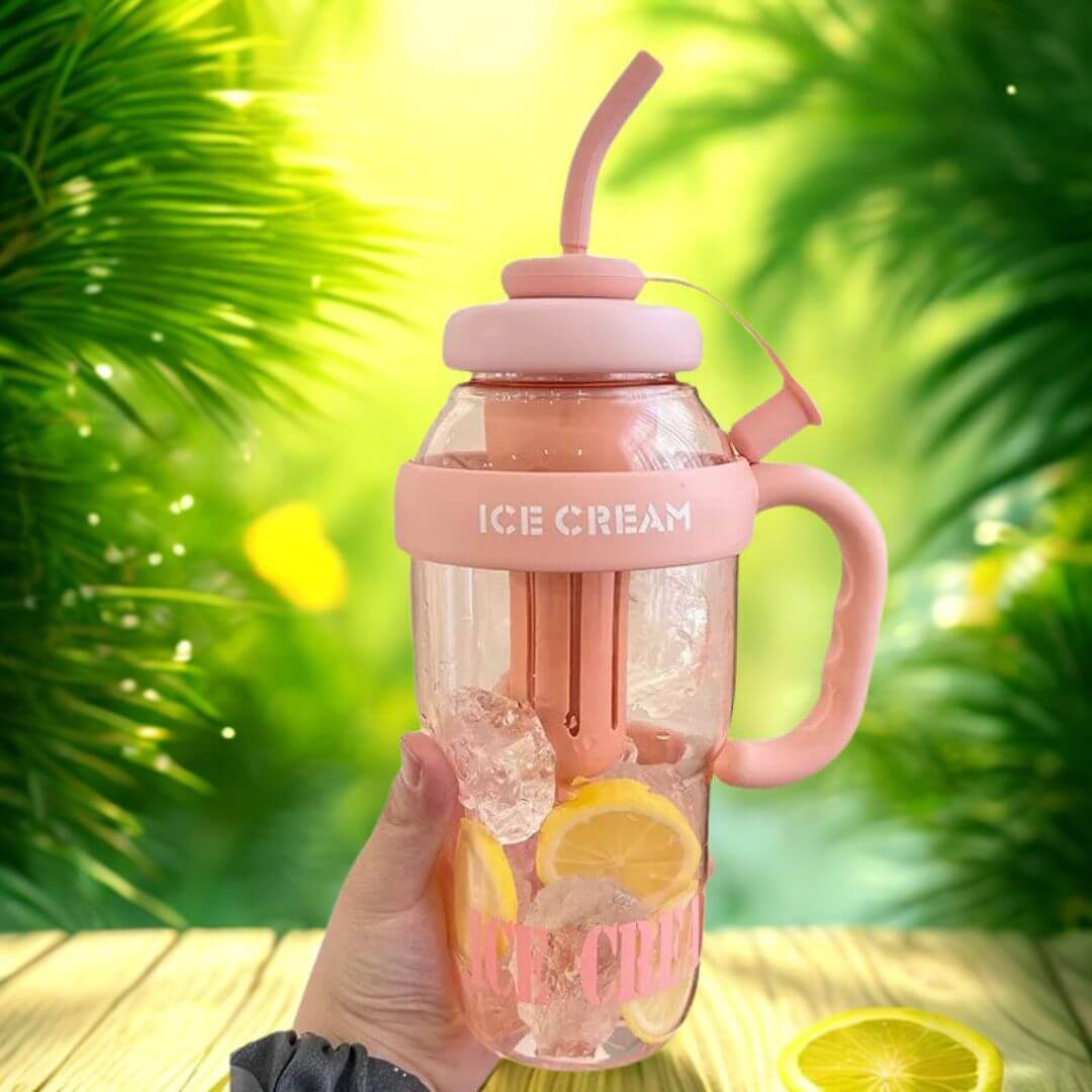 Botella Detox 1400ml con Filtro y Sorbito – Aguas Saborizadas al Instante