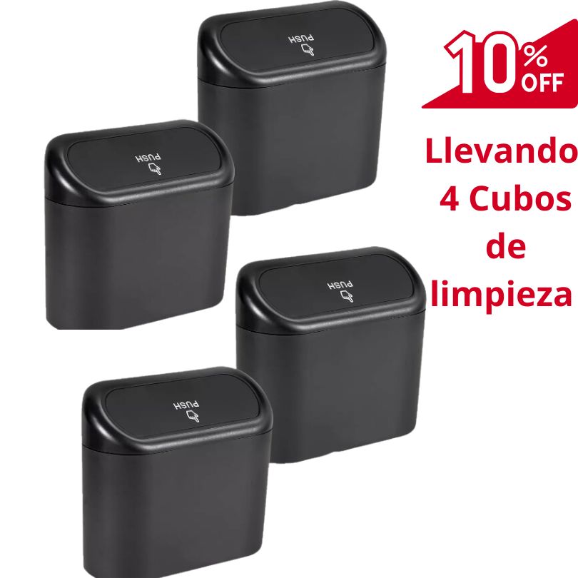 Cubo de limpieza turbo 🗑️ 🚗 c/ ENVÍO GRATIS