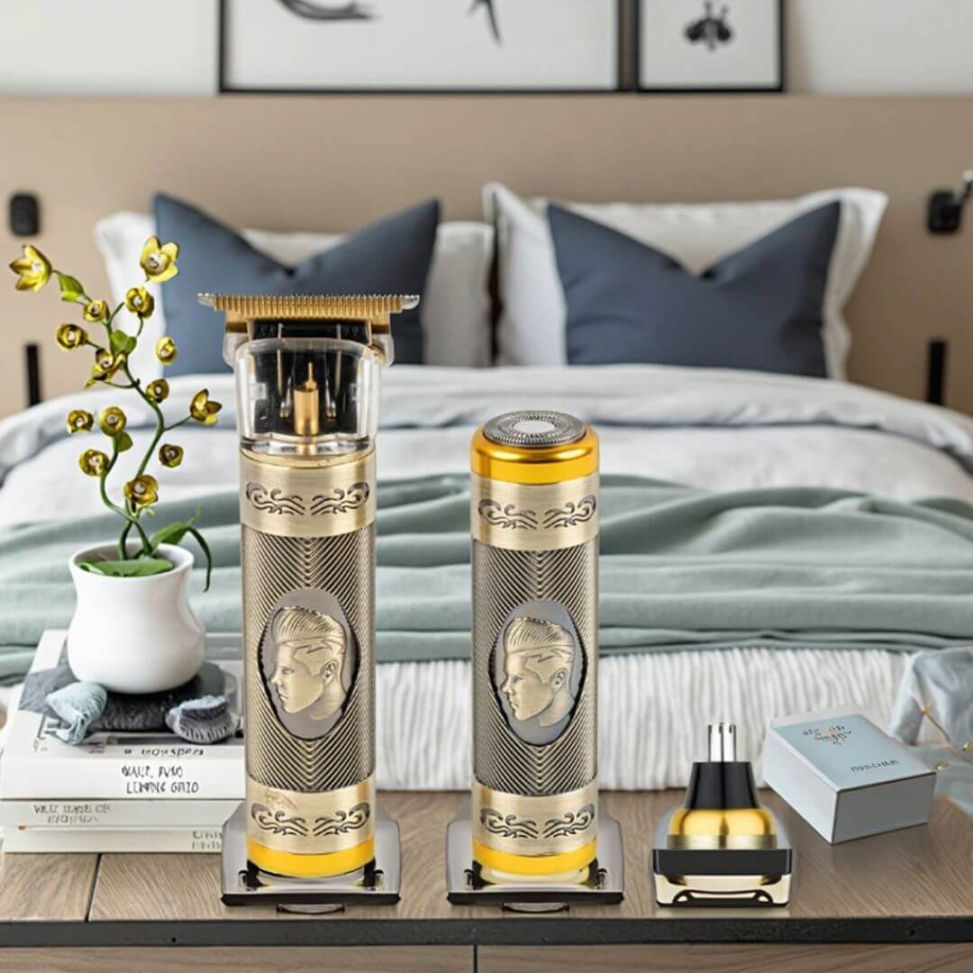 Set Cortapelo 3 en 1 – Afeitadora, Nariz y Pelo 😍 Recargable USB
