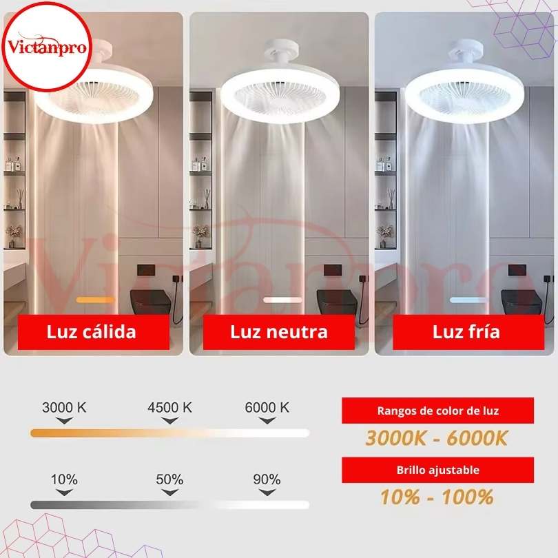 Ventilador Inteligente 3 en 1 Pro 🌬️💡