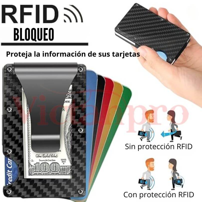 💳 Almacenador de Tarjetas Protección RFID 🔒 ENVÍO GRATIS